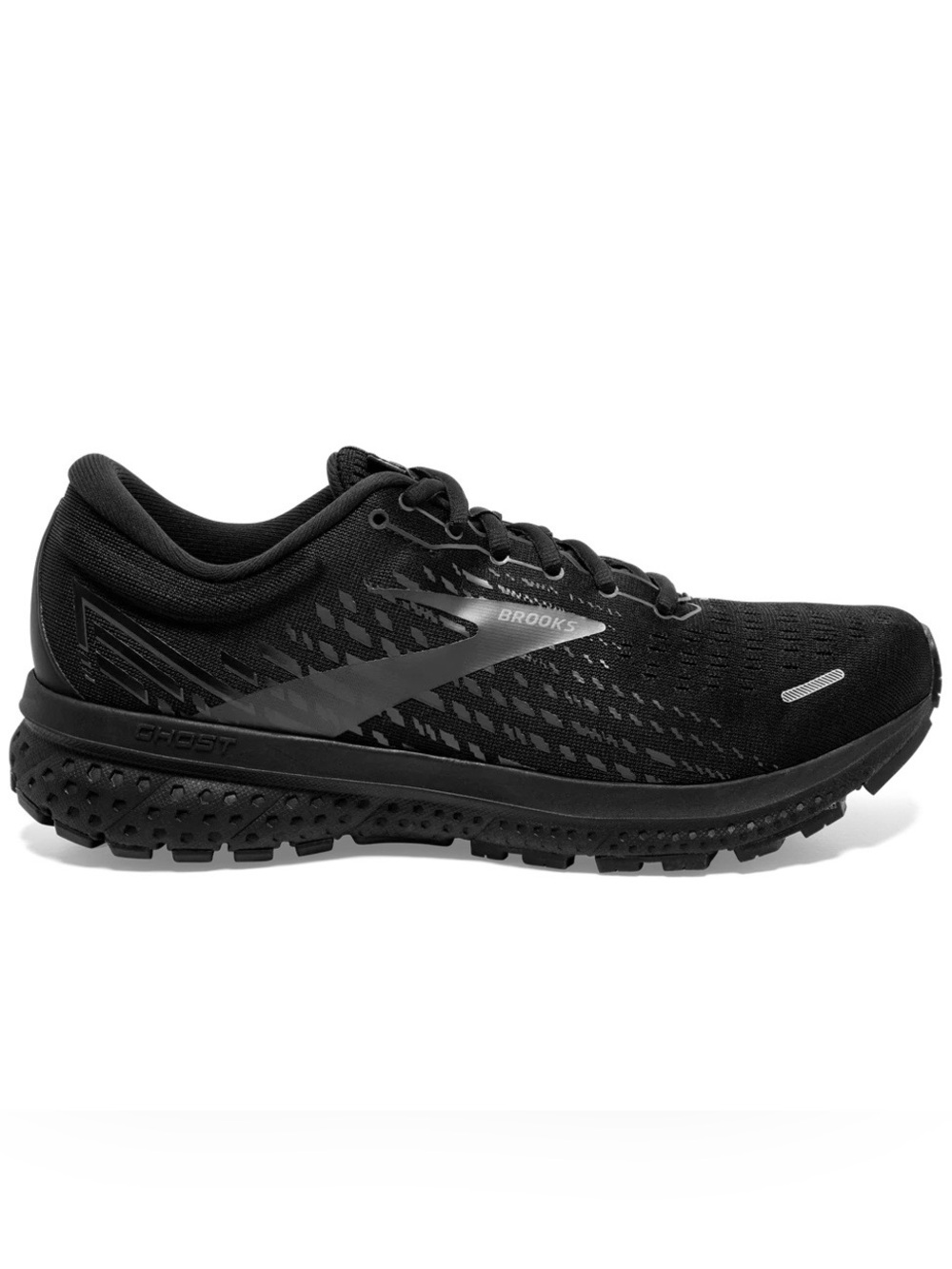 Brooks Ghost 13 Men's Size 11 Black Running Shoe Width Medium D